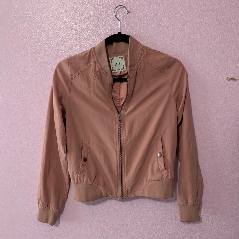 Light Pink Bomber Jacket